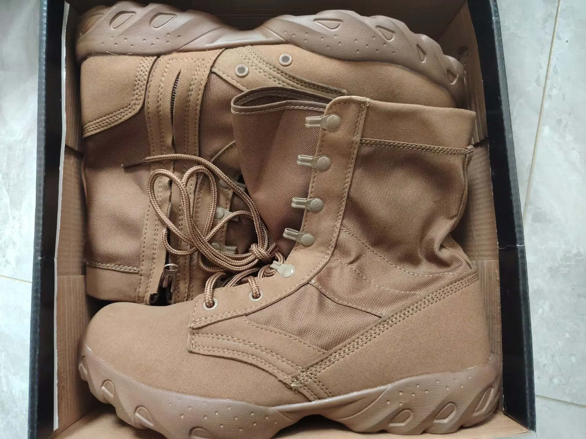 Summer Outdoor Hiking Hight-Top Combat Desert Marching Special Forces Tactical Men\'s Tactical Combat Outdoor Training Boots