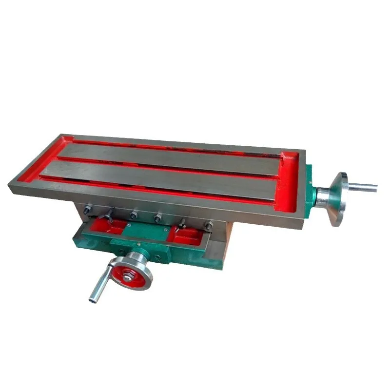 Heavy Duty Precision Manual Adjustable Compound Cross Slide Table 550195mm 450170mm 350140mm for Drill Milling Machine Accessory