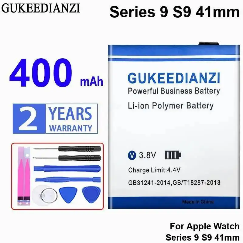 

Высокоэффективный аккумулятор для Apple Watch Iwatch Series 9 S9, 41 мм, 400 мАч