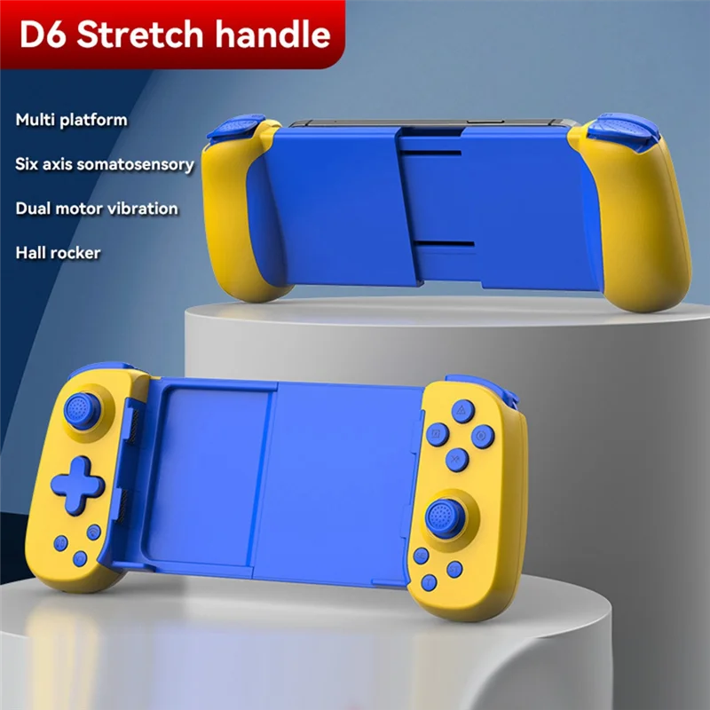 Wireless Game Controller Gamepad Bluetooth Connected Joystick 6-Axis Vibration For Android/Iphone/Switch Durable Easy To Use E