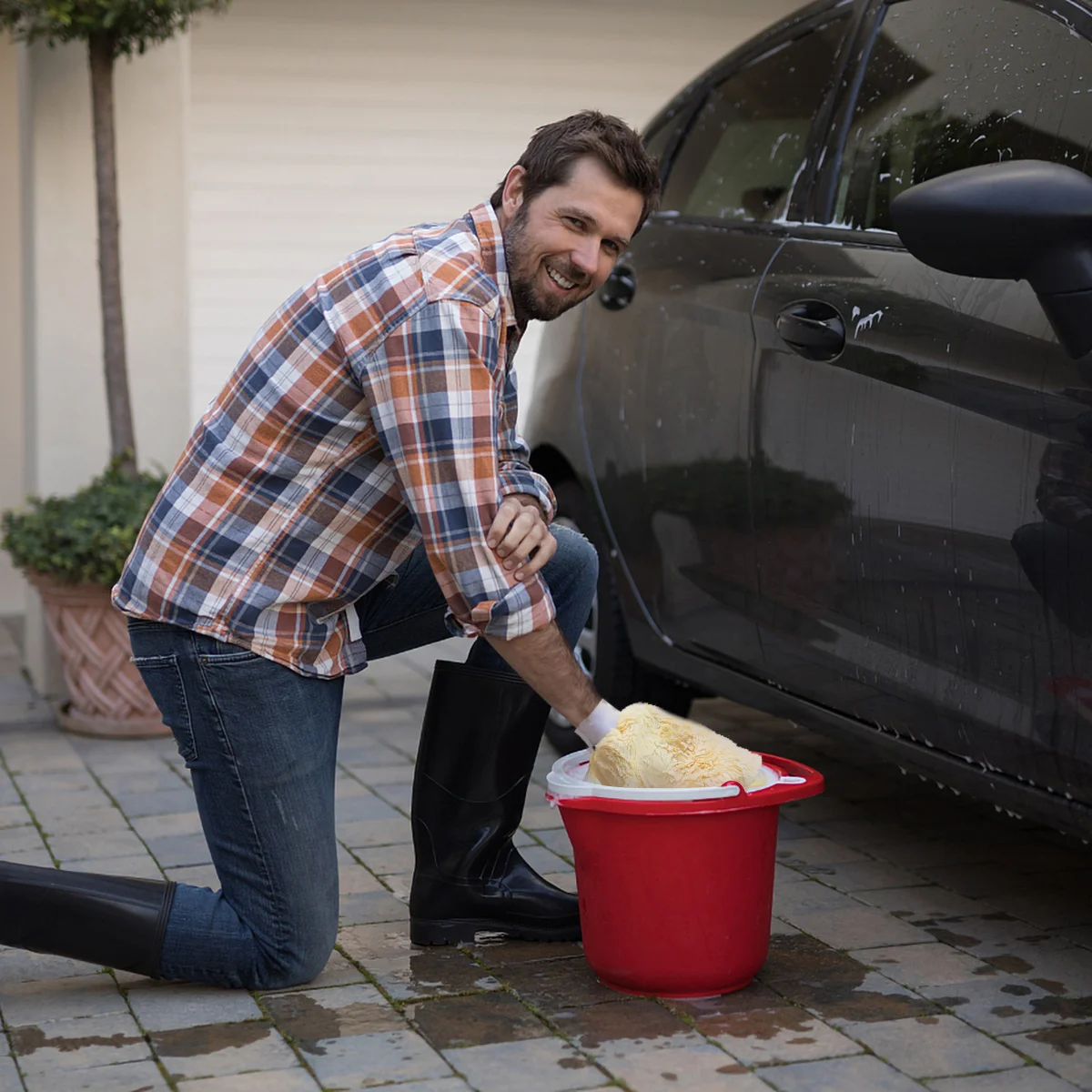 1 ميت قفازات غسيل قماش ممتازة مزدوجة الجوانب للسيارة أداة تنظيف السيارات خالية من الخدش خفيفة الوزن لتنظيف السيارة