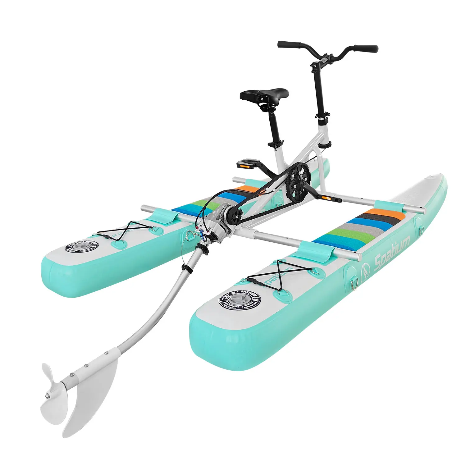 

Favorite 2025 New Design Floating Bicycle Pedal Boat Inflatable Water Bike For Children For Sale