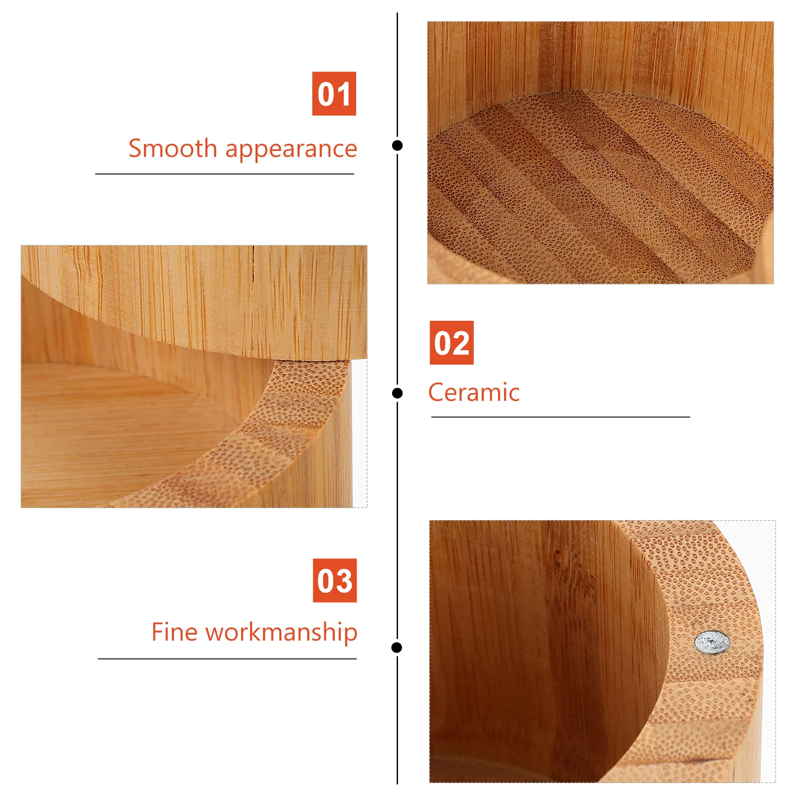 

1pc Bamboo Three-Layer Seasoning Storage Jar Kitchen Spice Organizer Condiment Holder Kitchen Gadget Home Seasoning Box