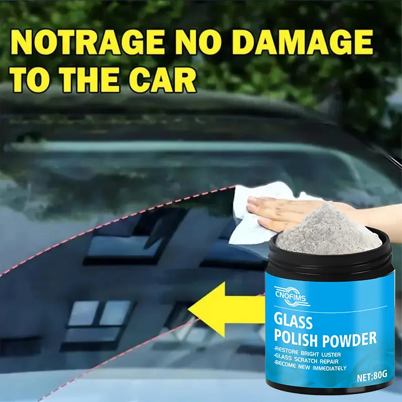 NEW Car Glass Polishing Powder Auto Glass Polishing Cleaning Powder Safe And Gentle Vehicle Cleaning Tool For Removing Oil Film