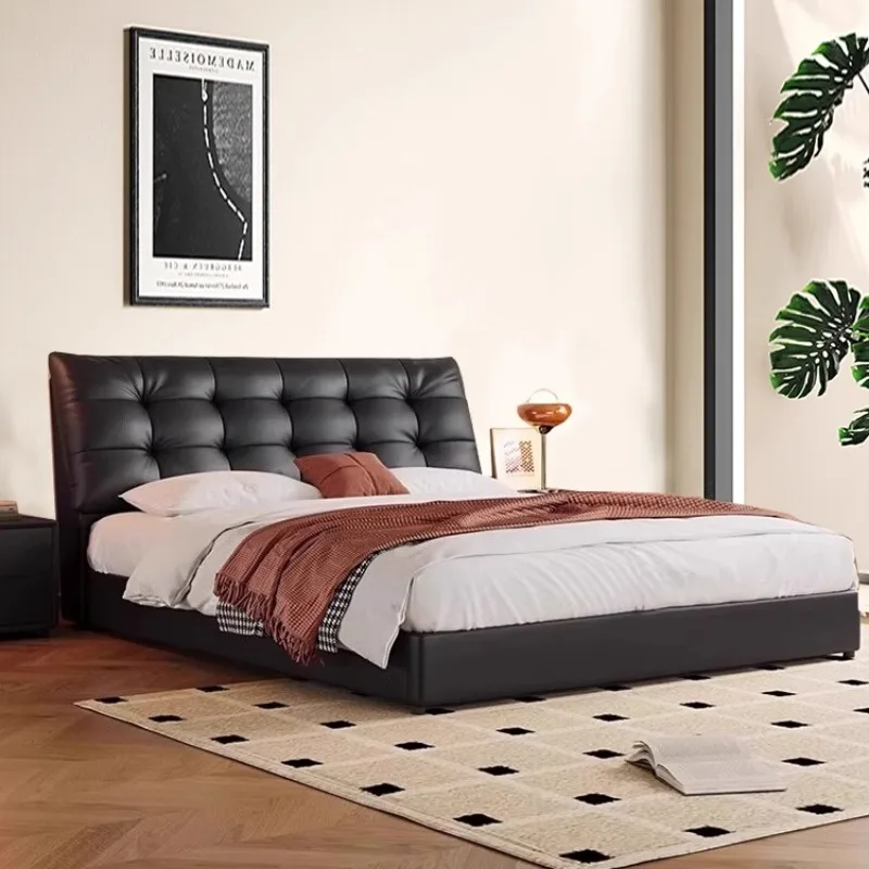 

Bedside Table Unique Bed Modern Upholstered Luxury Lounge Bed Double French Camas De Dormitorio Home Furniture Accessories