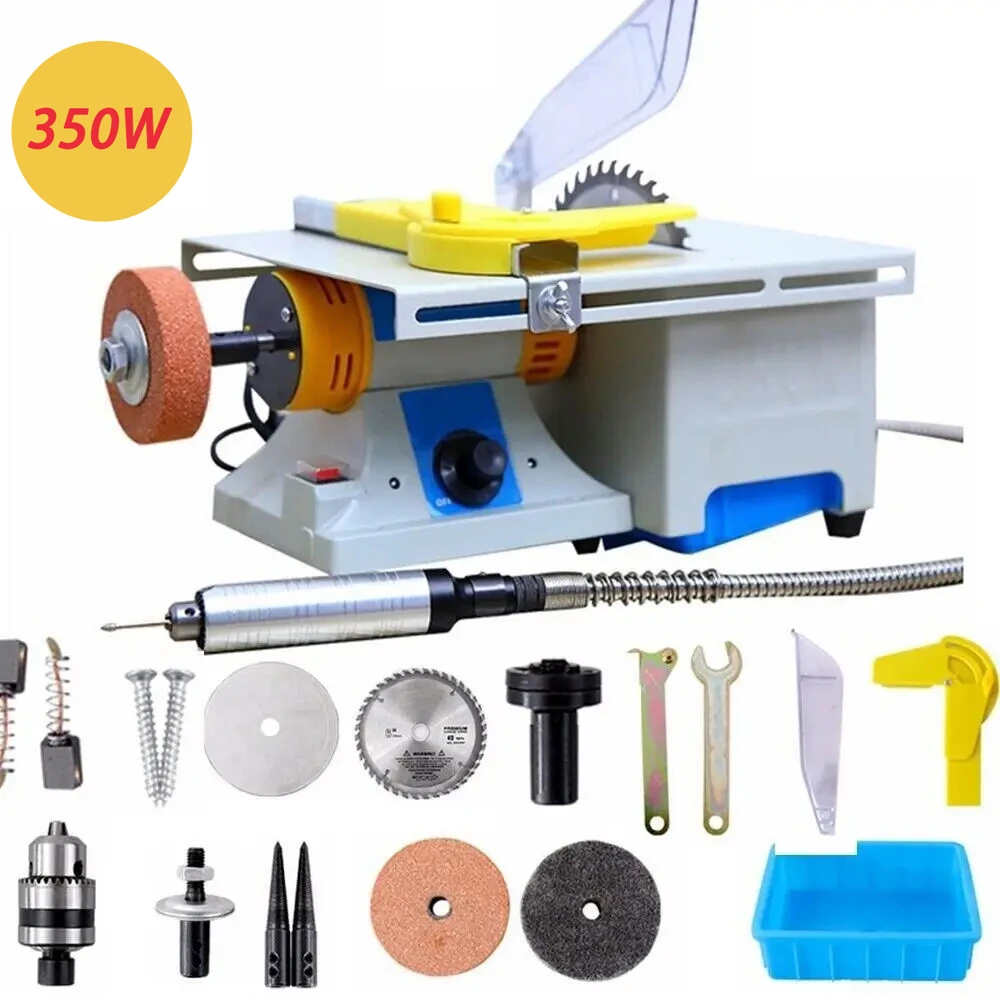 Rettificatrice elettrica per gioielli gioielli Rock Gem lucidatrice strumento 350W multifunzionale piccola macchina da taglio per giada Desktop 220V