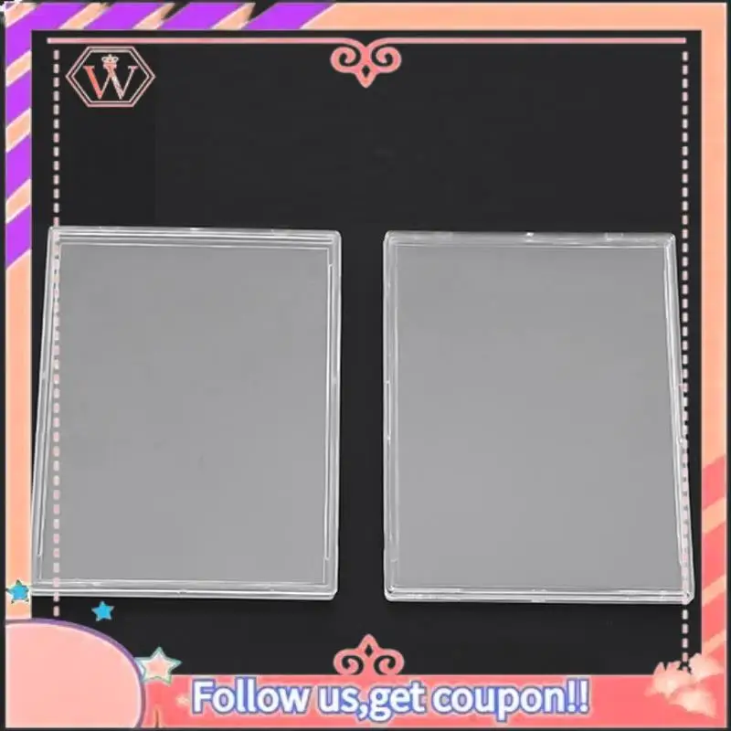 

Upgraded 20Pieces Cards Sleeves Hard Plastic Card Protector Clear Card Trading Card Holder Card Protector Transparent