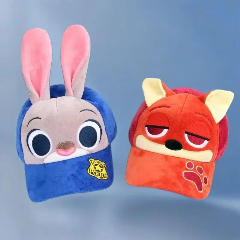 

Disney Zootopia Cotton Caps Judy Hopps Nick Wilde Cartoon Figure Miniso Kawaii Hat Winter Warm Peaked Cap Girl Boy Cosplay Gifts