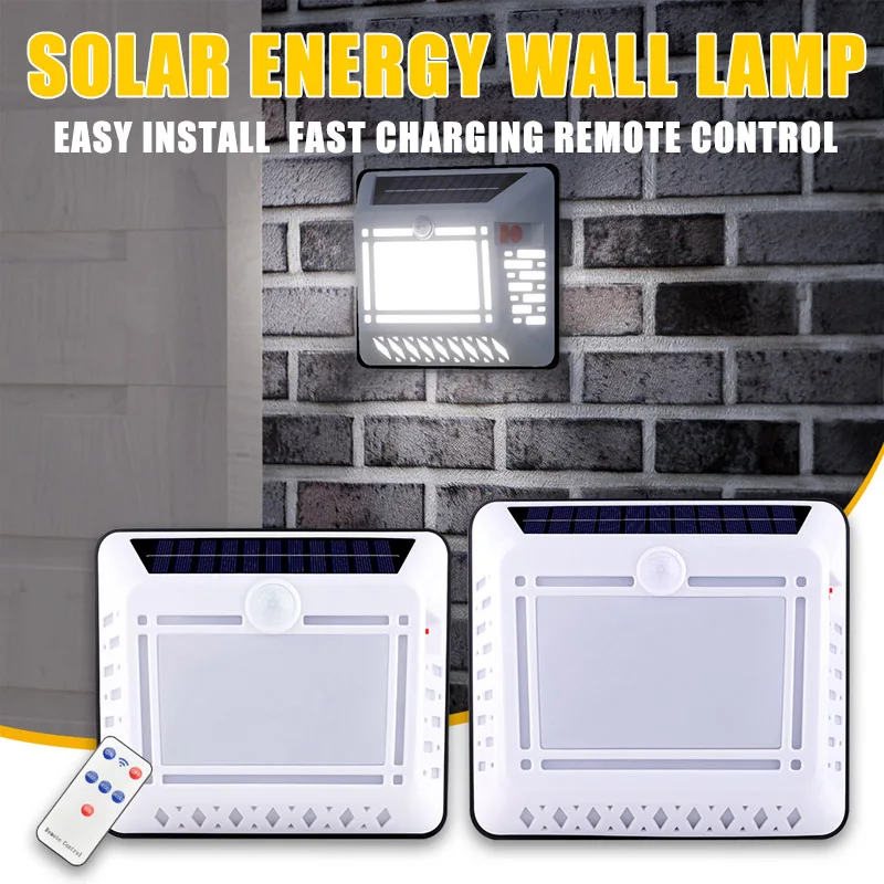 

1200mAh LED Solar Wall Lamp Courtyard Sensing Lamp Outdoor Waterproof Intelligent Light Control Human Body Sensing Street Lamp