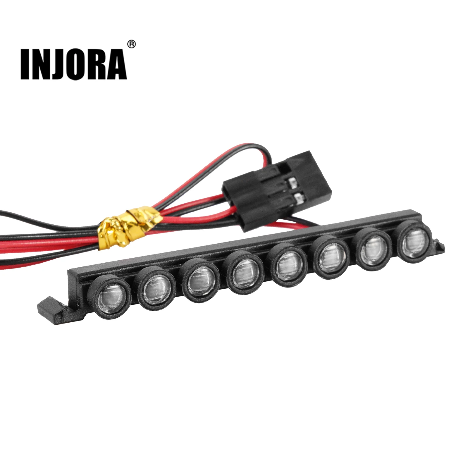 INJORA Nylon Molded 8LED Roof Light for 1/18 RC Crawler TRX4M Bronco (4M-47)