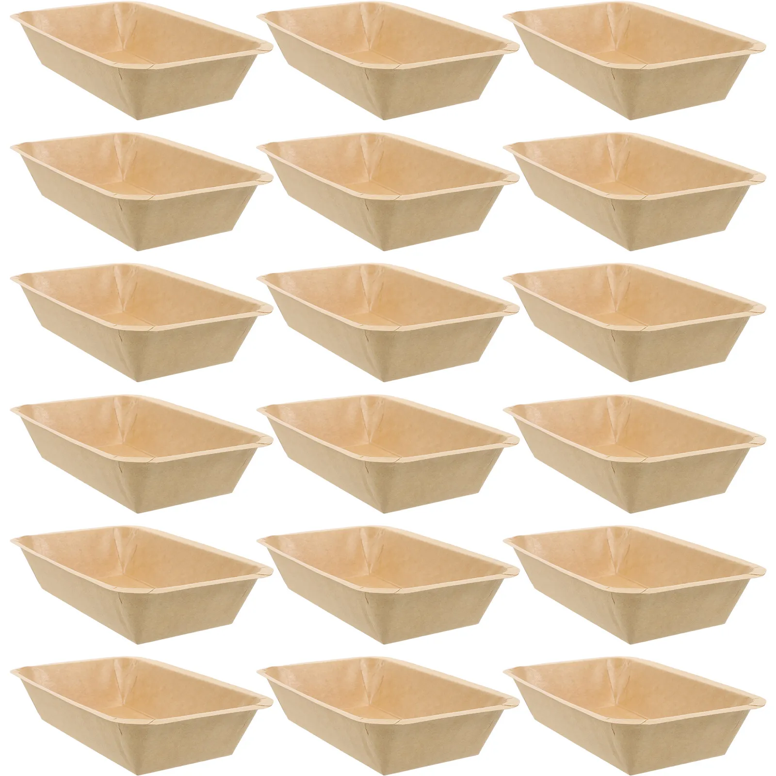 

50Pcs Disposable Paper Food Trays Grease Resistant Snack Trays Burger Hot Dog Fried Chips Serving Plates Party Food Boats