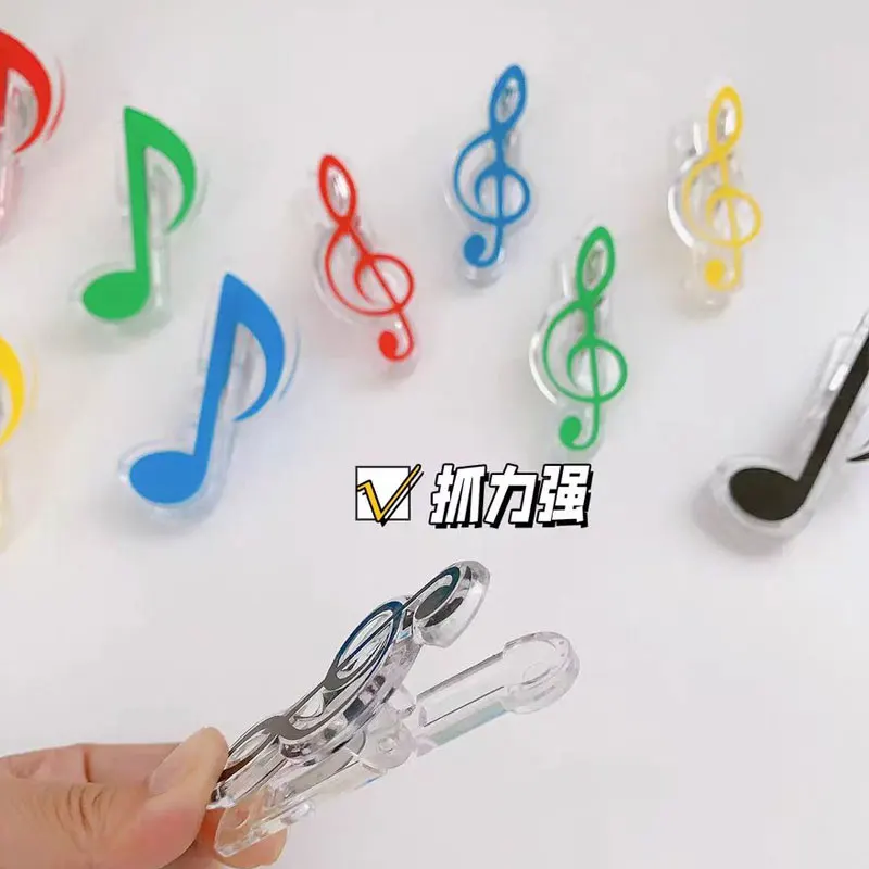 

10Pieces Creative Cartoon Clip Acrylic Transparent Memo Paper Photo Clip Journal Scrapbook Decorative Supplies School Stationery