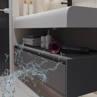 Light Luxury Hotel-style Bathroom Cabinets Integrated Basin Smart Mirror Bathroom Cabinets Home Storage Furniture Armoire JT40B 6