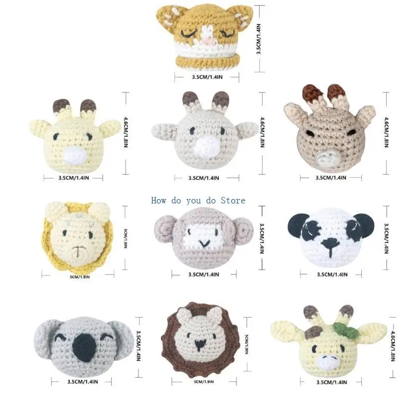 19QF ترقية الخرز الحياكة الحيوانية الخرز للمضغ لمشاريع مصاصة كليب DIY #6