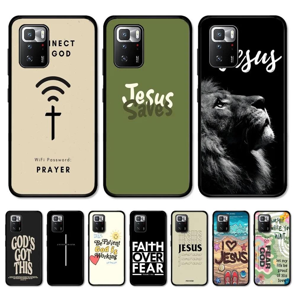 

Verse of The Christian Bible Jesus Phone Case For Redmi 5 6 7 8 9 10 plus pro 6 7 8 9 A GO K20 K30 K40 pro plus F3 Fundas