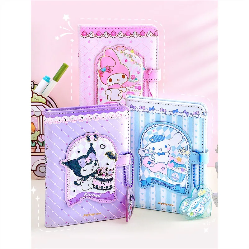 

A6 Sanrio Handbook Cinnamoroll Kuromi Student Shaped Magnetic Closure Anime Notebook My Melody Book Staionery Girl Notepad Gift