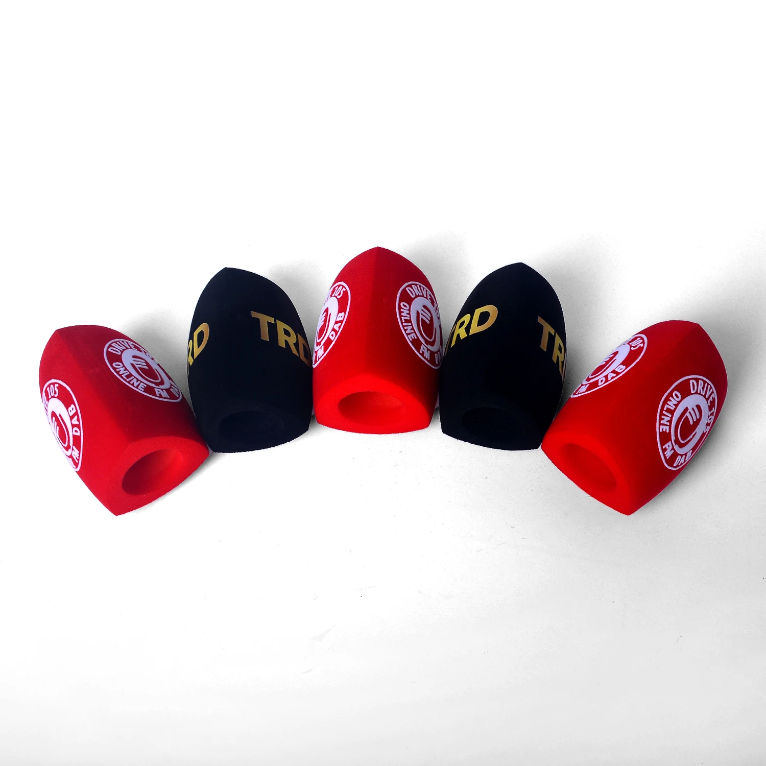 Customized Flocking Microphone Foam Printing Covers  Mic Windscreen Logo Sponge Windsshield For TV Stations Reporters Interview