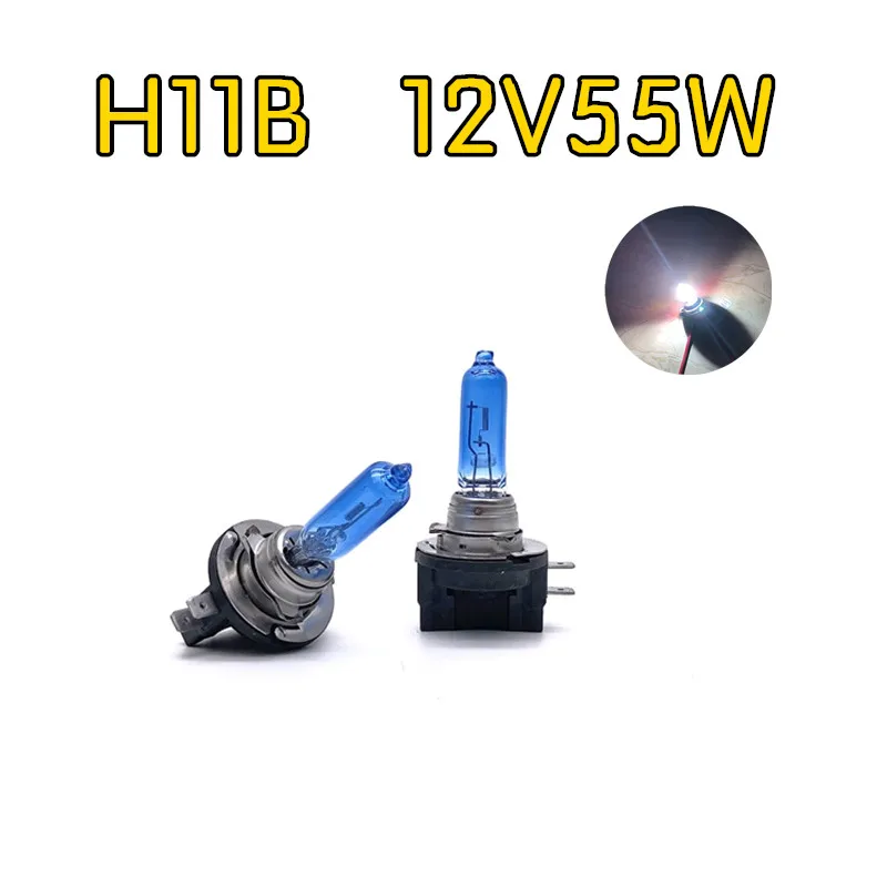 

10Pcs H11B Halogen Bulb Fog Lights 12V55W High Power Super White Headlights Lamp PGJY19-2 100W Wholesale Car Light 5500K