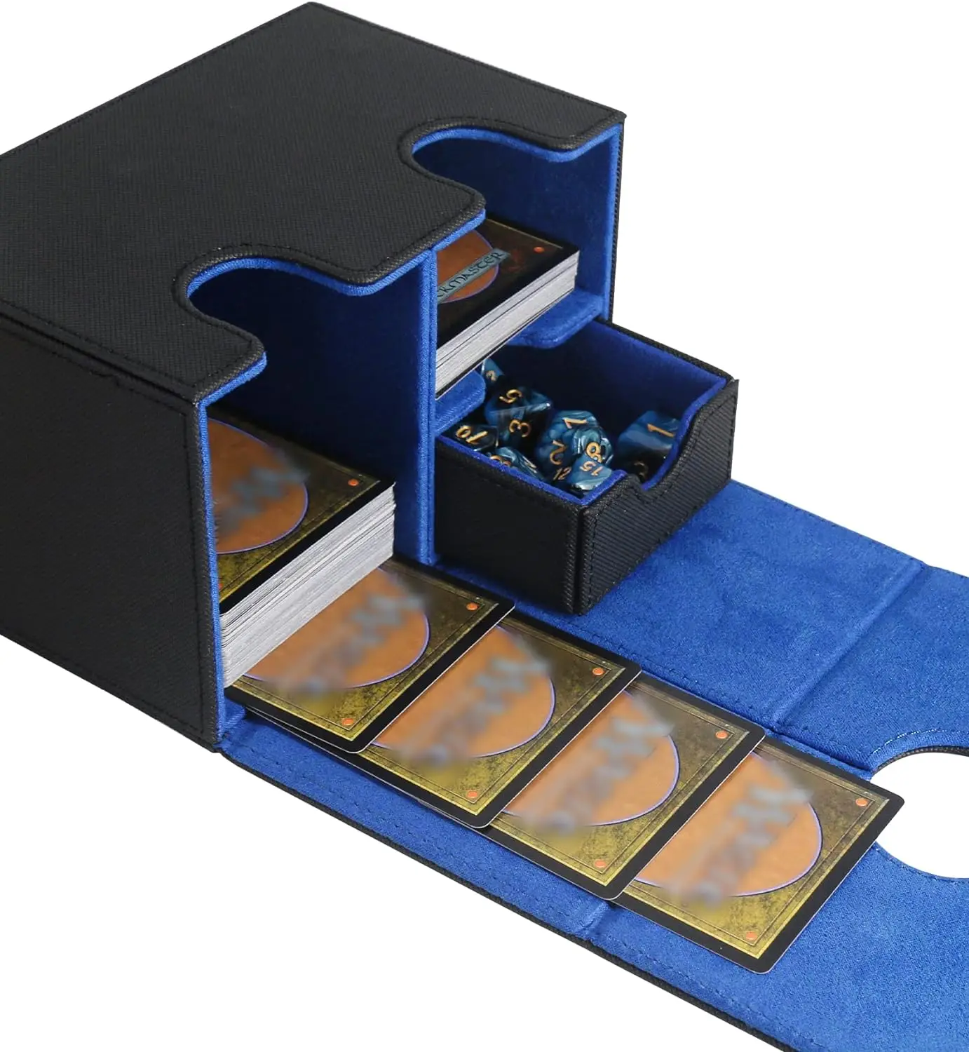 Nuevo 200 + caja de tarjetas móvil, caja de cubierta magnética para Mtg Ygo Tcg, colección de tarjetas, pasatiempos, contenedor recolector de dados