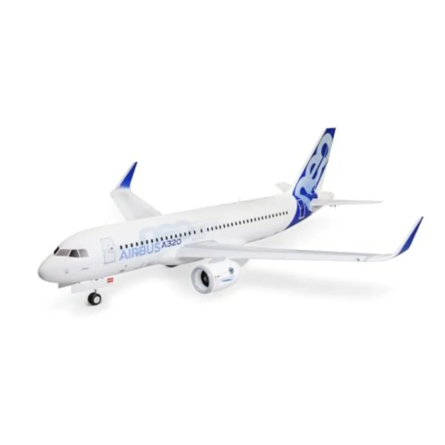 Airbus A320neo 1.5m RC airliner, EDF twin 64mm, BNF Basic, AS3X+ and Safe Select, sport airplane for outdoor flying