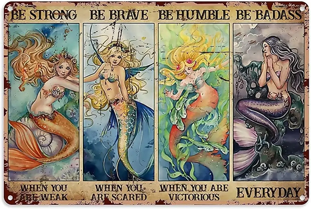 Mermaid Metal Tin S…