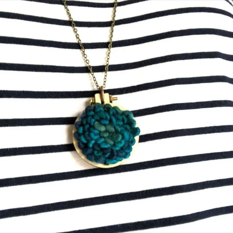 DIY Wooden for Cross Stitch Hoop Mini Ring Embroidery Circle Sewing Frame