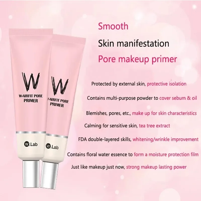 Wlab Pre-Makeup Isolating Cream Invisible Pores Primer Concealer Cream Brighten Face Repair Skin Foundation Korean Cosmetics