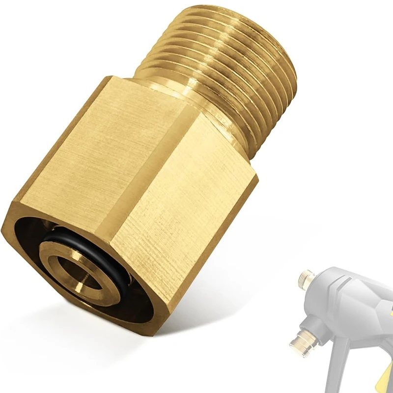 DT21 Adapter Old to New for Karcher, Pressure Washer Connector M22 to TR22, Brass Adapter for Karcher HD HDS ProHD