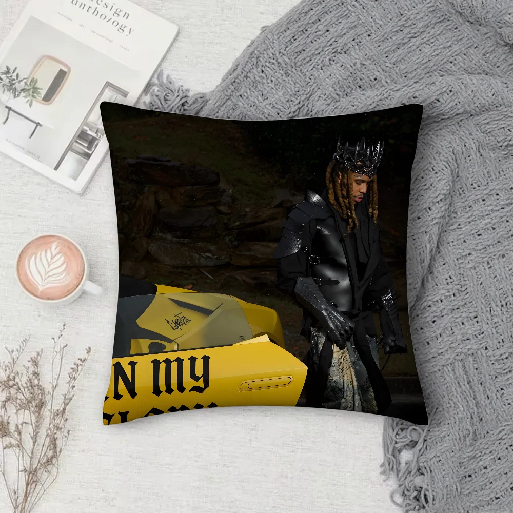 غطاء وسادة مغني الراب Lil Gnar IN MY GLORY أريكة مربعة مع وسادة مريحة مناسبة للغرفة