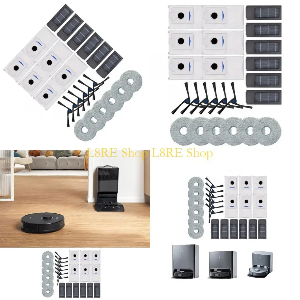 

L8RE Пылесос, запасные подушечки для швабры, боковые щетки для пылесоса, запасная часть для пылесоса для модели X2pro