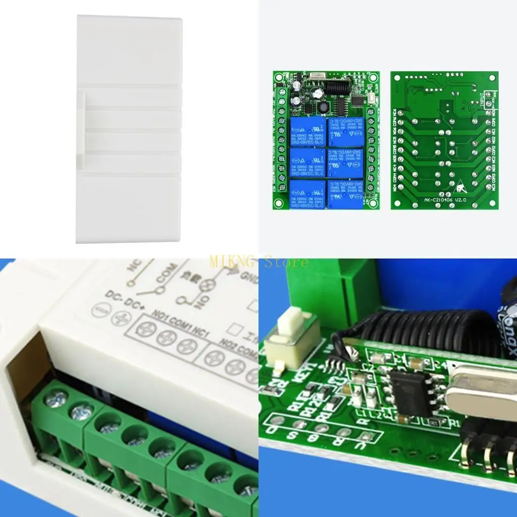 6ch for Smart Garage Door Switch, Switch with Wireless Remote Control & 6-button Transmitter, 12v 315/433mhz best sale