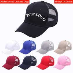 Custom Embroidered Baseball Caps For Men Woman Hat Trucker Hat Designer Snapback Cap Hip Hop Baseball Cap Custom Logo Mesh Cap