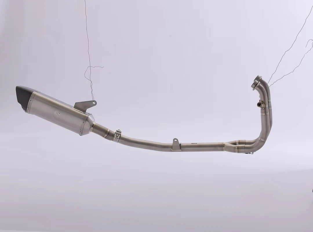 Motorcycle Exhaust System For 650cc Adventure Bike, Aftermarket Modified Titanium Stainless Steel Muffler, Performance Escape Sy