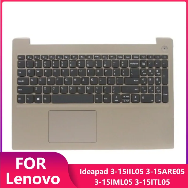

^New for Lenovo Ideapad 3-15IIL05 3-15ARE05 3-15IML05 3-15ITL05 Palmrest Upper Case W/ Keyboard (Non-Backlit) Gold 5CB0X57656\