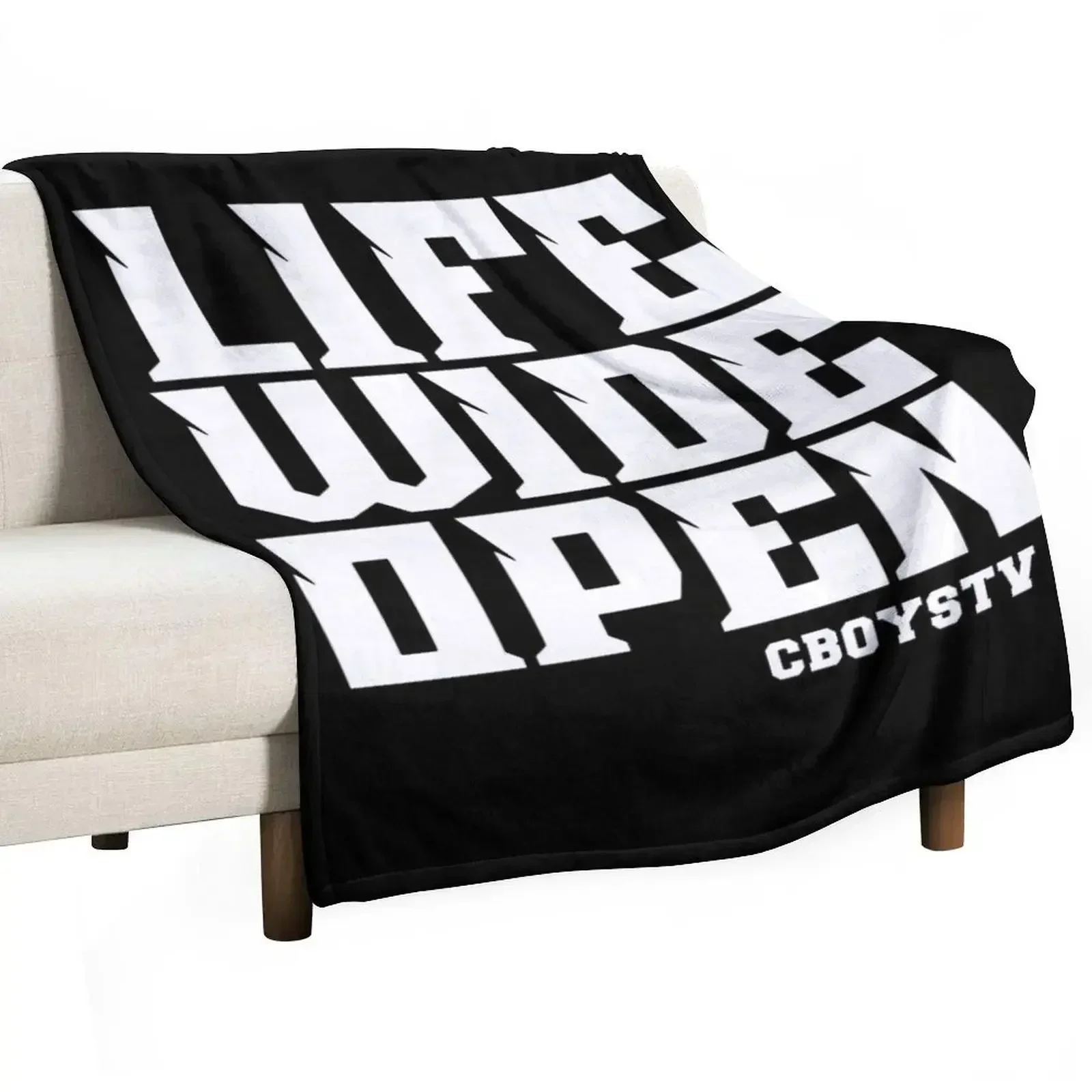 

Cboystv Merch Life Wide Open Throw Blanket christmas decoration Cute Plaid Heavy Cute Blankets