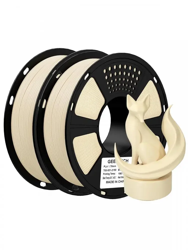 Geeetech 2Kg Standard PLA Filament 1,75mm, Genauigkeit 0,03mm, Passend für die Meisten FDM-Drucker, 3D-Drucker Kunststoffmaterial