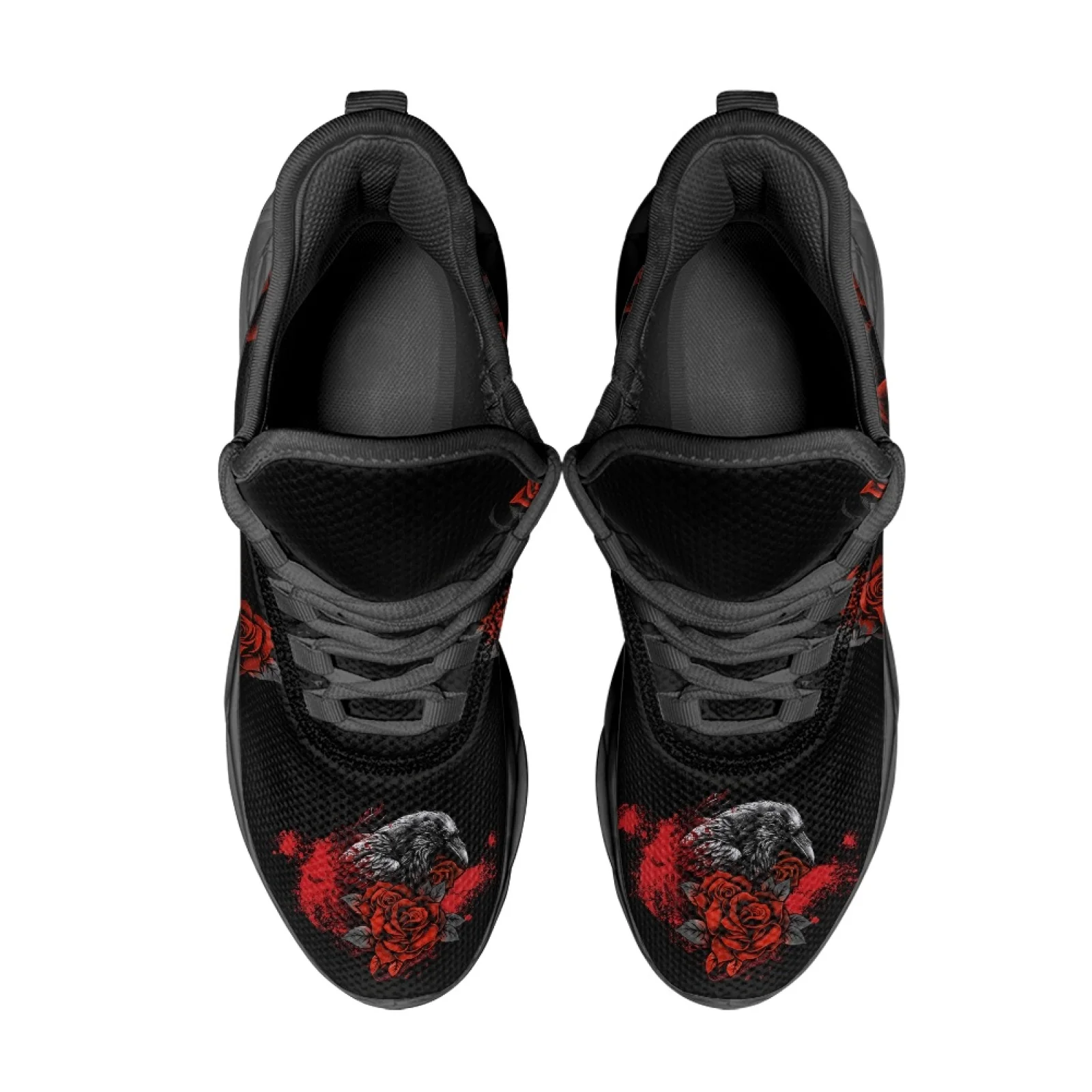 PENSTROLL Rose Pattern Casual Blade Sneakers Fashion Sneakers for Men Durable Tennis Sneakers