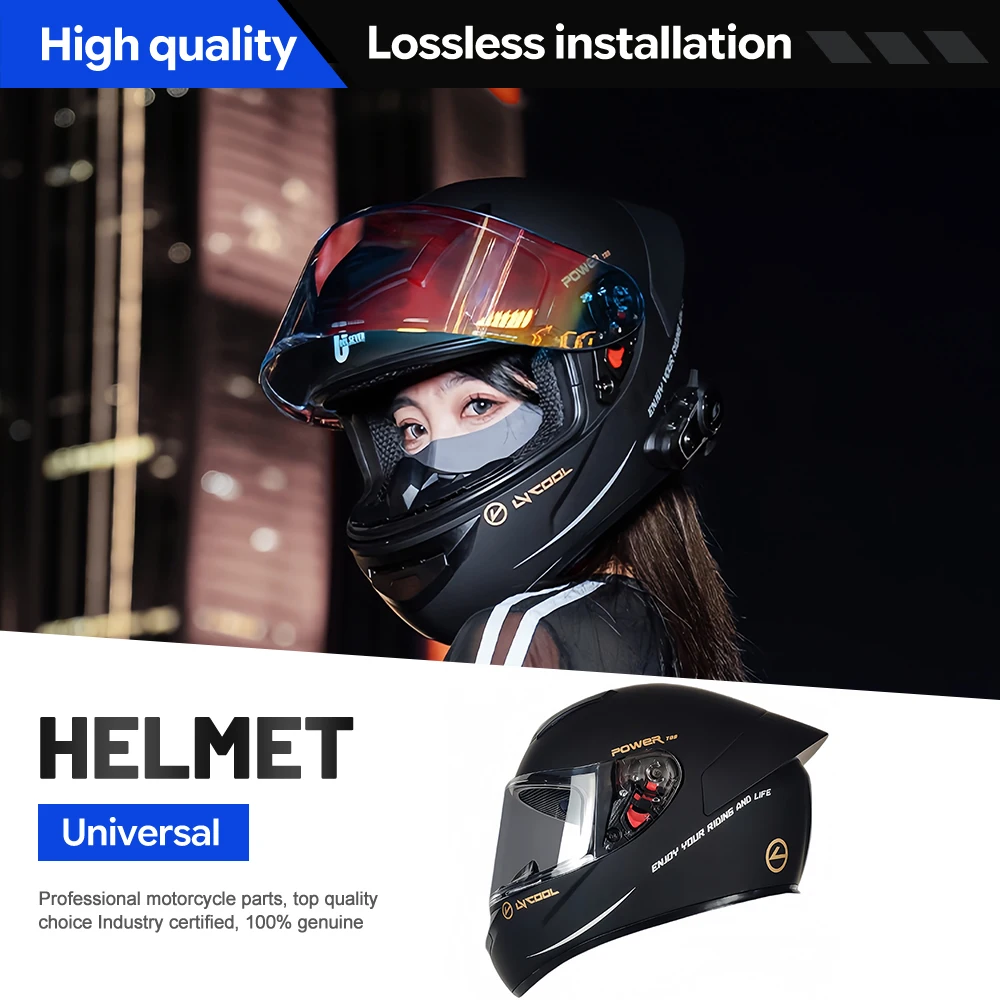 Full Face Motorcycle Helmet Dual Visor Inner Sun Shield Motocross Racing Street Touring Helmets for Adult Men Women DOT