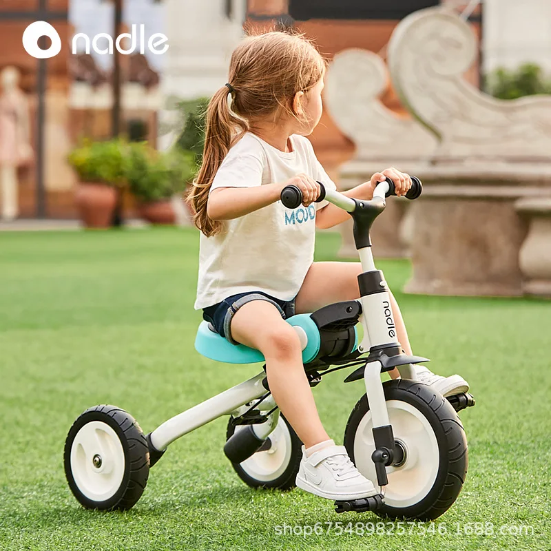 Nadle Natto-carrito de triciclo para niños, bicicleta de equilibrio, carrito de bebé, 2-3-6 años