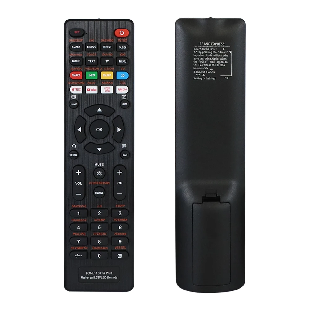 Rm-L1130 +X Universal TV Remote Control For AKIRA AOC BBK ELENBREG PRIMA OPENBOX THOMSON DAEWOO JVC SUPRA smart tv controller