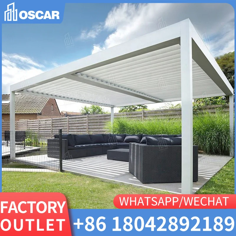 

Manufacture Outdoor Roof Pergola Aluminium 6x4 Pavillon Car Gazebo Outdoor Pergola Japanese Garden