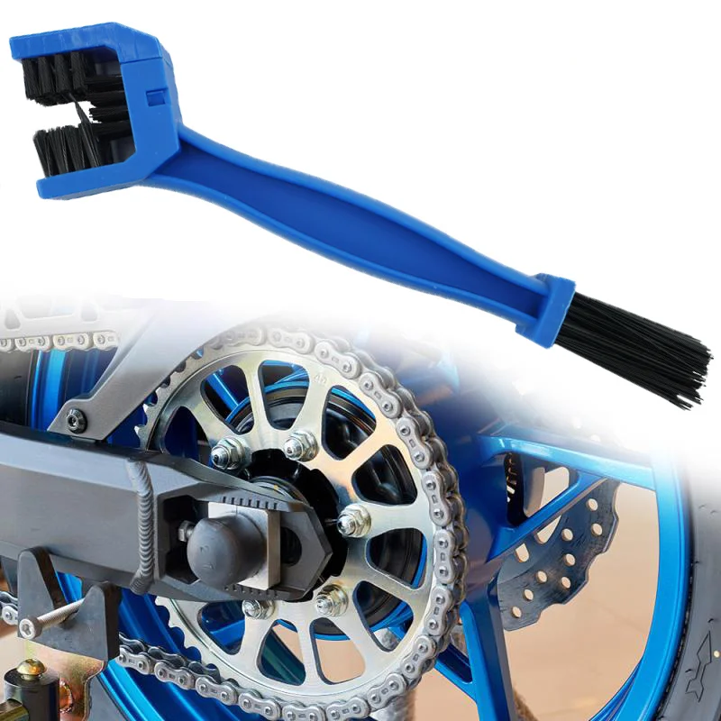 

1 шт., портативная щетка для чистки цепи, инструмент для мытья мотоциклов, скруббер для очистки велосипедных шестерен, обслуживание