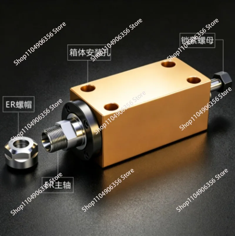 MT3/BT30 High Precision Waterproof Spindle, Boring Milling Cutting Power Head for Drilling and Tapping Machine Retrofit