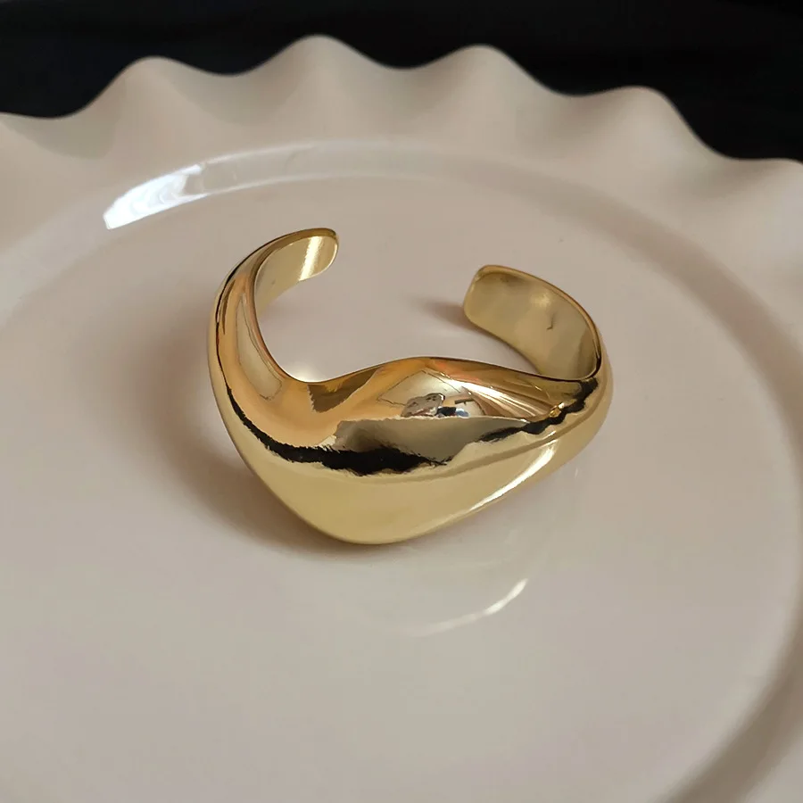 غير النظامية هندسية الملتوية المفتوحة أساور للنساء الأوروبية والأمريكية شخصية سوار مبالغ فيها مزاجه المجوهرات