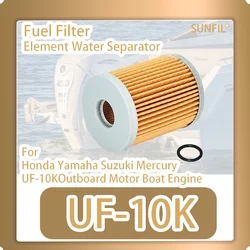  UF-10K Fuel Filter Element Water Separator Assembly UF10K Outboard Motor Boat Engine For Honda Yamaha Suzuki Mercury