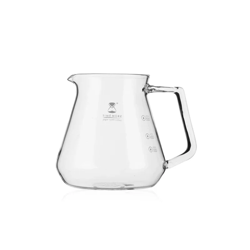 

TIMEMORE Store Coffee Tea Pot 360ml 600ml Milk Mugs Contracted For Kitchen Free Gift Glass Cover with Silicon Ring