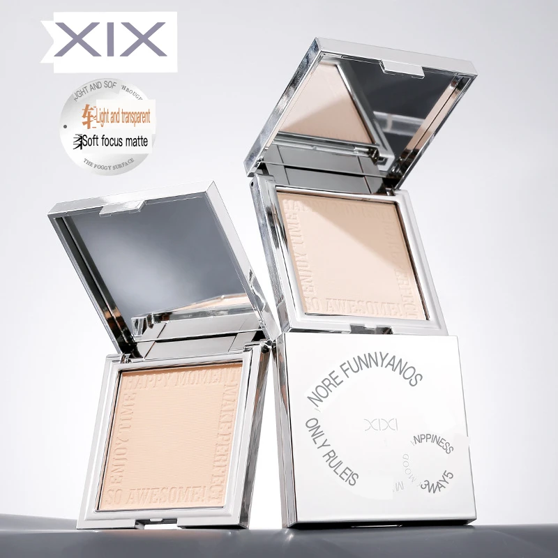 Xixi Light and Soft Powder Powder, Concealer Oil Control Makeup, Waterproof and Non-Removing Makeup Dry and Wet Powder