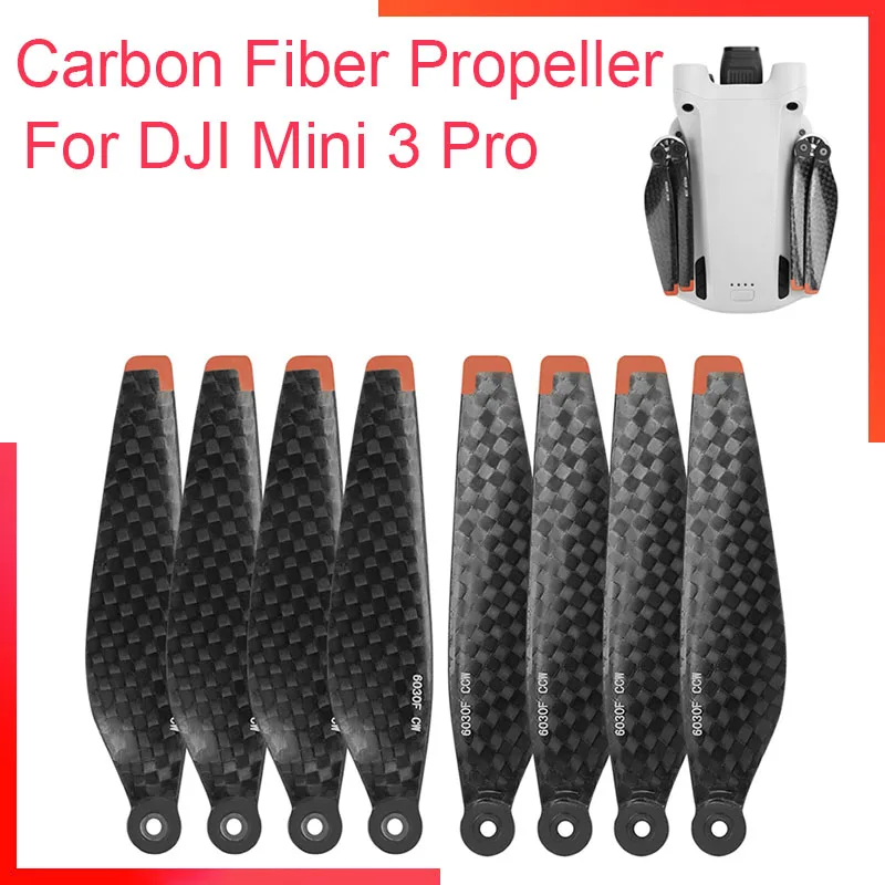 

For DJI Mini 3 Pro Carbon Fiber Propeller Hard and Durable Lightweight Propellers 6030F Foldable Props Blades Accessories