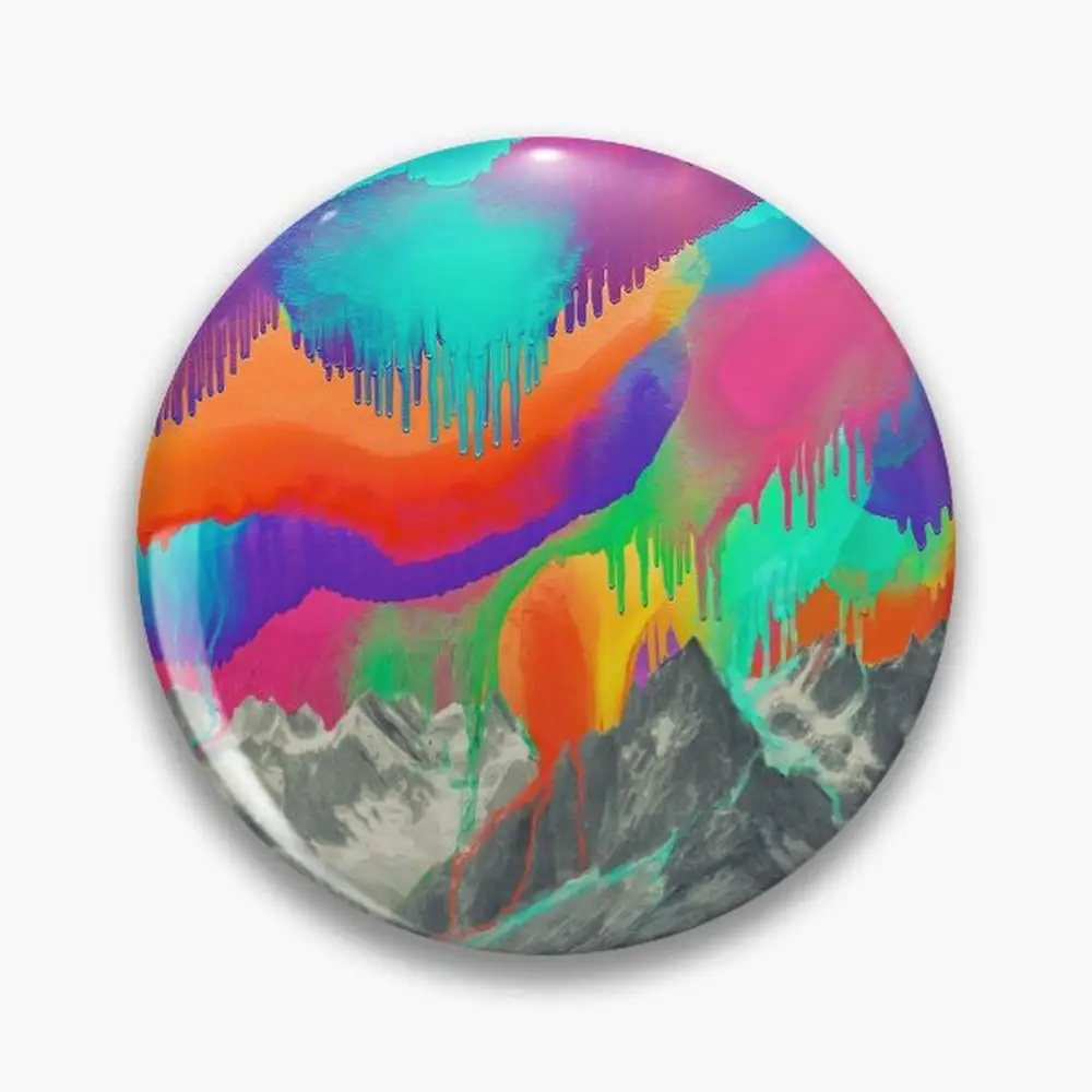 Skyfall, Melting Northern Lights Pin Buttons Brooches  Jewelry Accessory Customize Brooch Fashion Lapel Badges