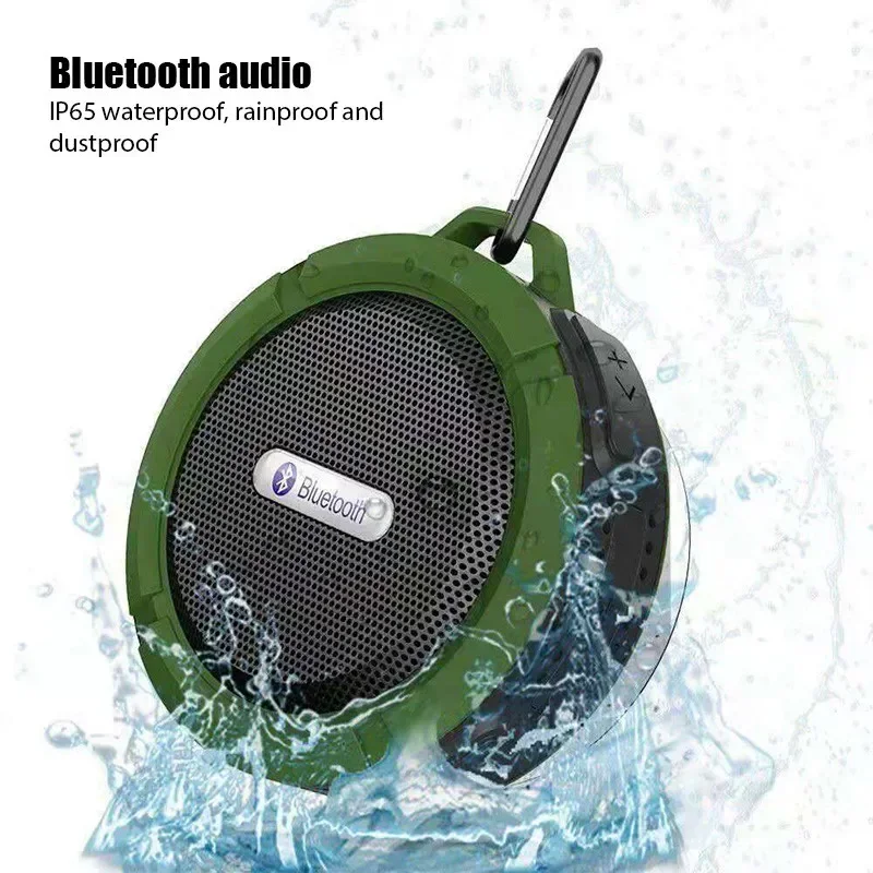 mini car subwoofer small speaker Portable Bluetooth speaker waterproof wireless hands-free speaker outdoor suction cup